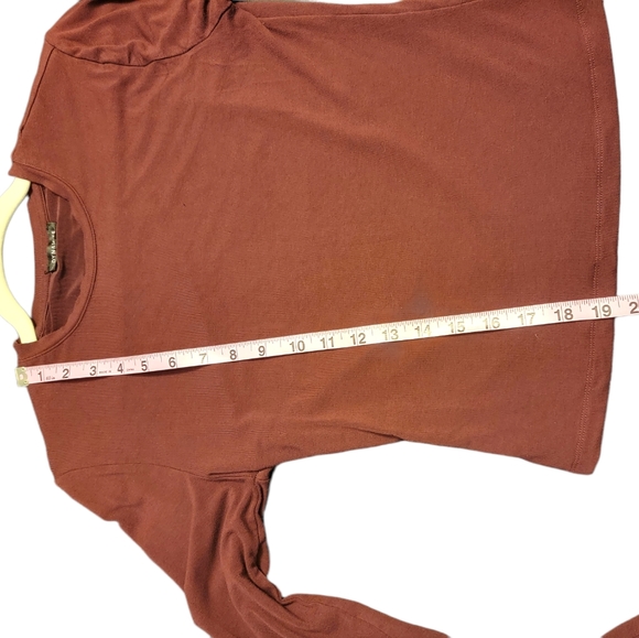 Dynamite purplish maroon long sleeve top - Picture 4 of 5